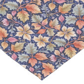 Kleurrijke herfstbladeren op blauw korte tafelloper (Hoek)