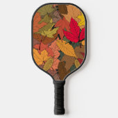 Kleurrijke herfstbladeren pickleball paddle (Voorkant)