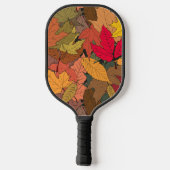 Kleurrijke herfstbladeren pickleball paddle (Achterkant)