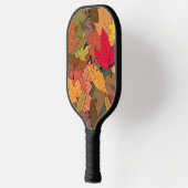 Kleurrijke herfstbladeren pickleball paddle (Links)