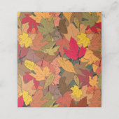 Kleurrijke herfstbladeren plaatskaartje (Buitenkant ongevouwen)