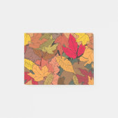 Kleurrijke herfstbladeren post-it® notes (Voorkant)