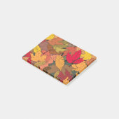 Kleurrijke herfstbladeren post-it® notes (Schuin)