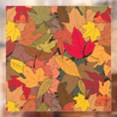 Kleurrijke herfstbladeren raamsticker (Vel 2)