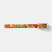 Kleurrijke herfstbladeren satijnen lint (Voorkant)