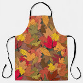 Kleurrijke herfstbladeren schort (Voorkant)