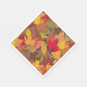 Kleurrijke herfstbladeren servet (Hoek)