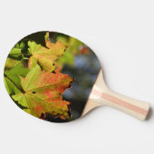 Kleurrijke herfstbladeren tafeltennisbatje (Zijkant)