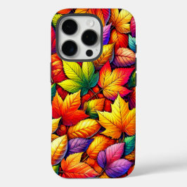 Kleurrijke herfstbladeren Telefoonhoes iPhone 16 Pro Hoesje