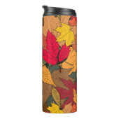 Kleurrijke herfstbladeren thermosbeker (Geroteerd rechts)