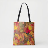 Kleurrijke herfstbladeren tote bag (Voorkant)