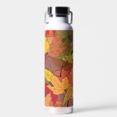 Kleurrijke herfstbladeren waterfles (Voorkant)
