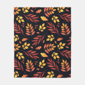 Kleurrijke herfstbladeren Waterverf Fleece Deken (Voorkant)
