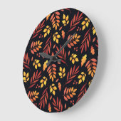 Kleurrijke herfstbladeren Waterverf Grote Klok (Hoek)