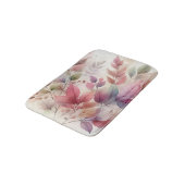 Kleurrijke herfstbladeren waterverf pastelkleur badmat (Gekanteld)