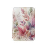 Kleurrijke herfstbladeren waterverf pastelkleur badmat (Voorkant Verticaal)