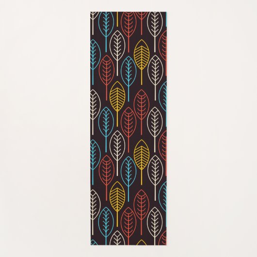 kleurrijke herfstbladeren yogamat (Voorkant)