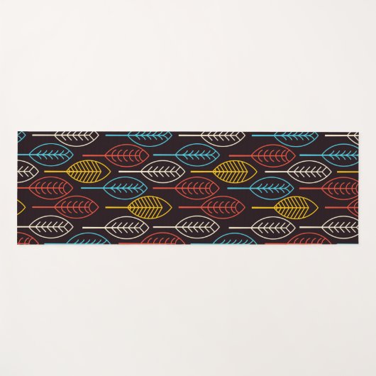 kleurrijke herfstbladeren yogamat (Voorkant (horizontaal))