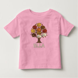 Kleurrijke herfstboom van katten kinder shirts