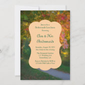 Kleurrijke herfstdag bruidsmeisjes lunch kaart (Voorkant)