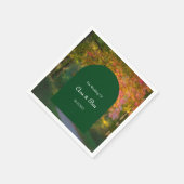 Kleurrijke herfstdag bruiloft servet (Hoek)