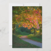 Kleurrijke herfstdag couples shower kaart (Achterkant)
