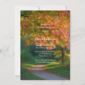 Kleurrijke herfstdag vrijgezellenfeest kaart (Voorkant)