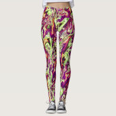 Kleurrijke herfstkleuren... leggings (Voorkant)