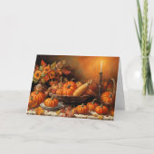Kleurrijke Herfstpompoenen Kaart (Voorkant)