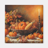 Kleurrijke herfstpompoenen magneet (Voorkant)