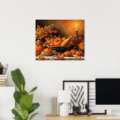 Kleurrijke herfstpompoenen poster (Thuiskantoor)