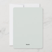 Kleurrijke herfstsquash en pompoenen feestdagenkaart (Achterkant)