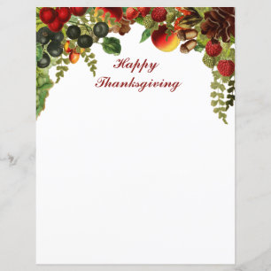Kleurrijke herfststationery met botanisch fruit
