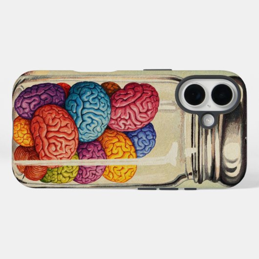Kleurrijke hersenspecerijen Case-Mate iPhone case (Achterkant (horizontaal))
