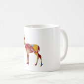 Kleurrijke Herten 325 ml Classic White Mok (Voorkant rechts)