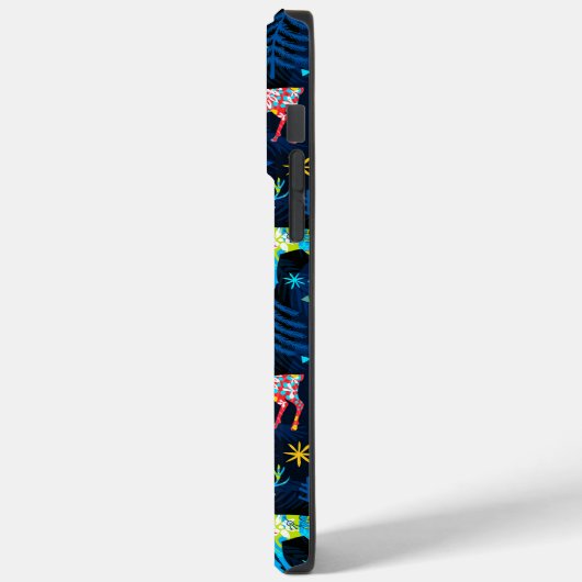 Kleurrijke Herten Kerstboom Bos Star Sneeuwvlokken Case-Mate iPhone Case (Achterkant / Links)