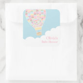 Kleurrijke Hete Luchtballon Baby shower Stickers (Tas)