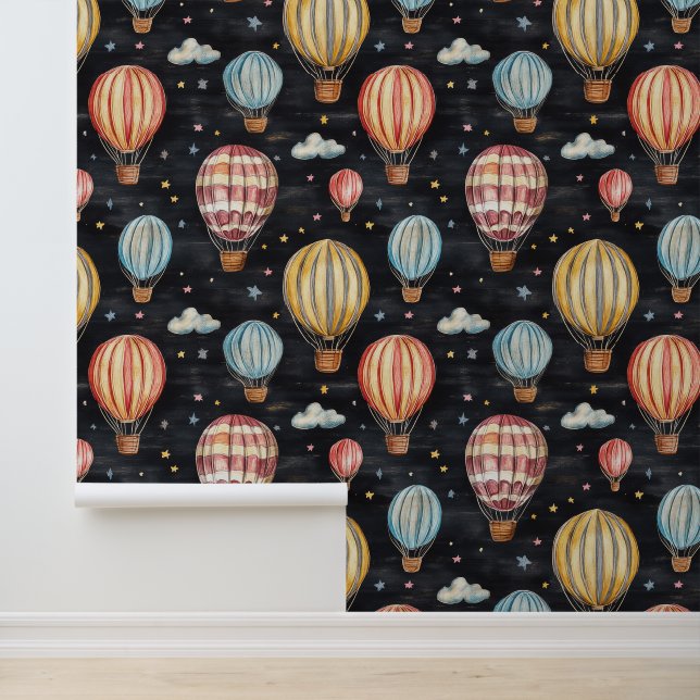  Kleurrijke Hete Luchtballon Kinder Kamer Decor Behang (Applicatie)