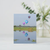 Kleurrijke Hete Luchtballonnen fotografisch afbeel Briefkaart (Staand voorkant)