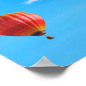 Kleurrijke hete luchtballonnen in de lucht poster (Hoek)