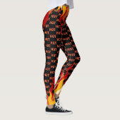 Kleurrijke hete vlam leggings (Rechts)