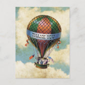 kleurrijke heteluchtballon bedankt briefkaart (Voorkant)