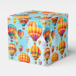 Kleurrijke heteluchtballon in de Sky Gift Box Bedankdoosjes