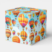 Kleurrijke heteluchtballon in de Sky Gift Box Bedankdoosjes (Achterkant)