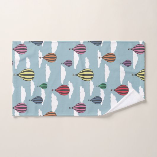 Kleurrijke heteluchtballonnen bad handdoek (Handdoek)