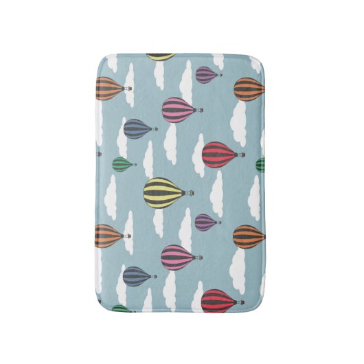 Kleurrijke heteluchtballonnen badmat (Voorkant Verticaal)