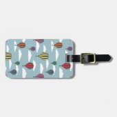 Kleurrijke heteluchtballonnen bagagelabel (Voorkant horizontaal)