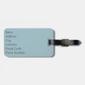 Kleurrijke heteluchtballonnen bagagelabel (Achterkant horizontaal)