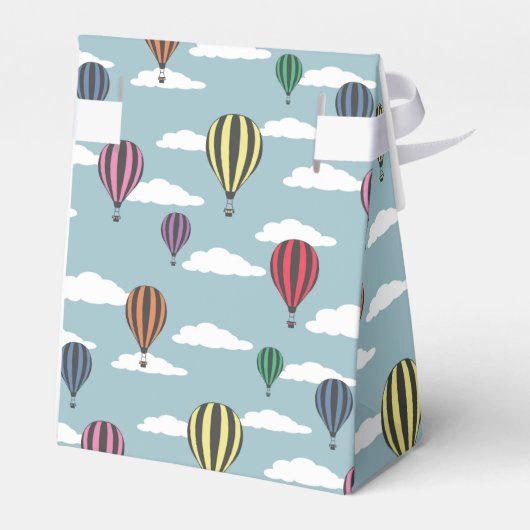 Kleurrijke heteluchtballonnen bedankdoosjes (Achterkant)