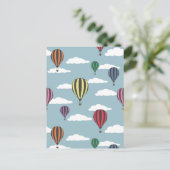 Kleurrijke heteluchtballonnen briefkaart (Staand voorkant)